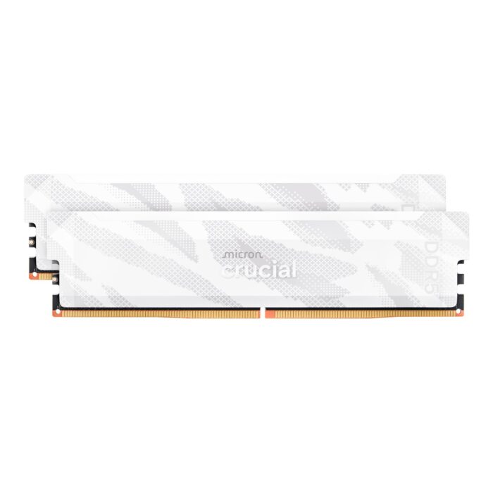 Crucial Pro Overclocking DDR5-6400 32GB Desktop Gaming Memory Kit (16GB x 2) – White - Image 2