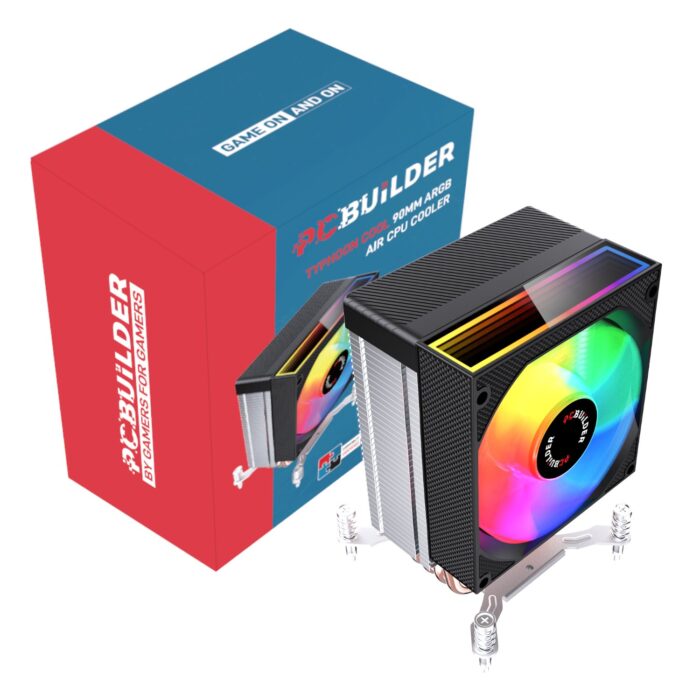 PCBuilder TYHPOON COOL 90mm Air CPU Cooler - Black - Image 2