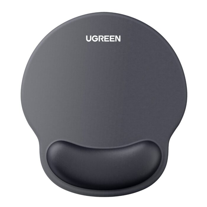 UGreen LP668 Ergonomic Mousepad with Wrist Rest (220 x 245 mm) - Black - Image 2