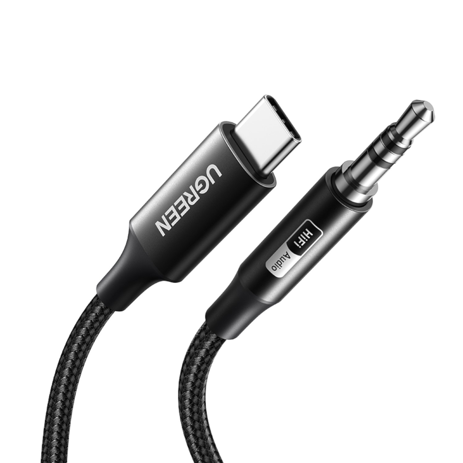 101120256911de664e5b4.jpeg UGreen USB Type-C to 3.5mm AUX Audio Cable 3M - Black - Image 1