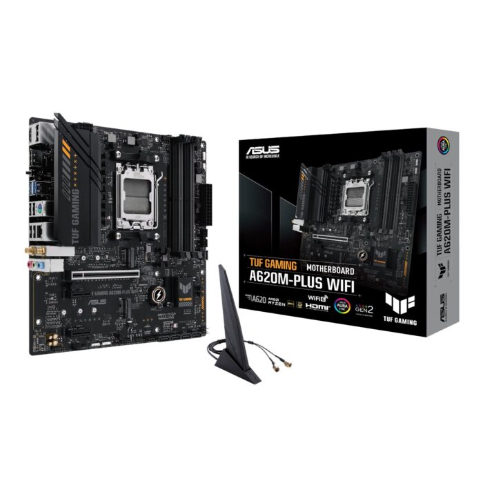 Asus TUF Gaming A620M-PLUS AM5 WIFI M-ATX Motherboard - Image 2