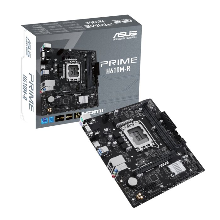 Asus PRIME H610M-R LGA1700 Micro ATX Motherboard - Image 2