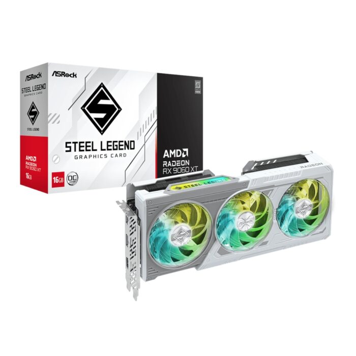 ASRock Radeon RX9060 XT Steel Legend 16G Graphics Card - Image 2