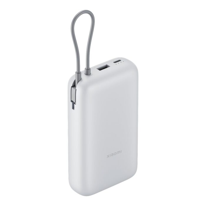 Xiaomi Power Bank 20000mAh (Integrated Cable) - Light Grey - Image 2