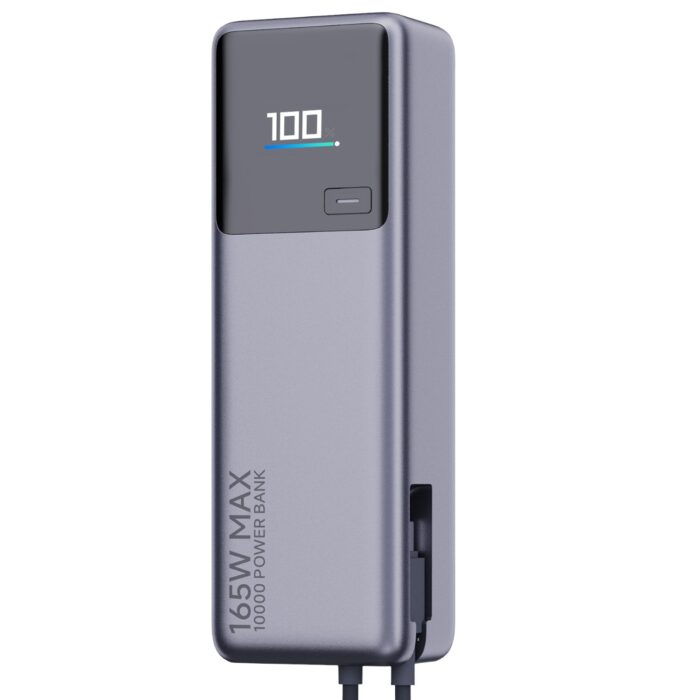 Xiaomi 165W Power Bank 10000mAh (Integrated Cable)-Silver - Image 2