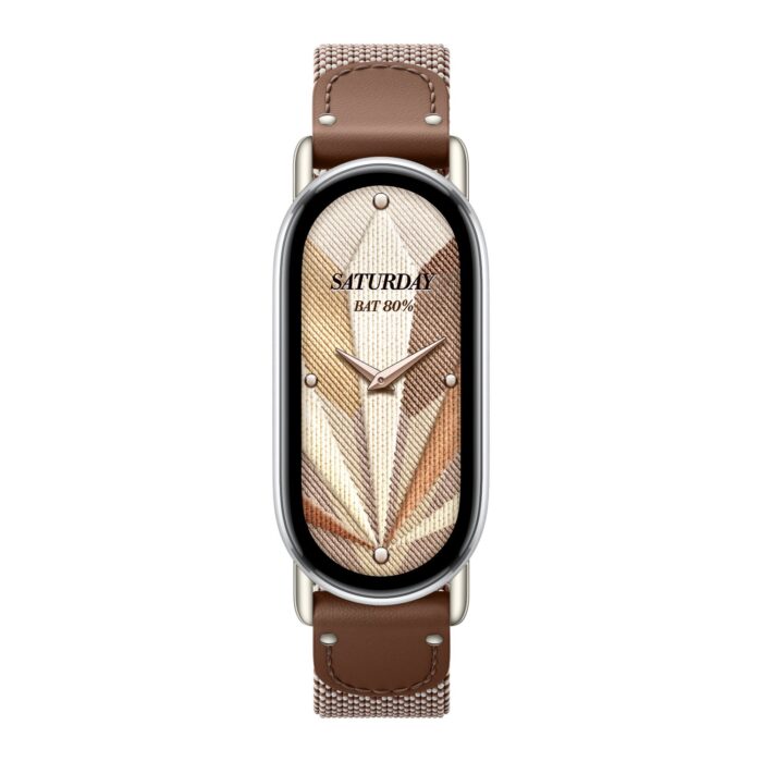 Xiaomi Smart Band 10 Knitted Silk Strap - Feather Brown - Image 2