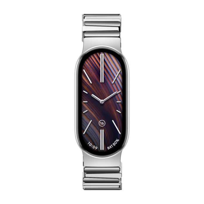 Xiaomi Smart Band 10 Asymmetrical Metal Strap – Silver - Image 2
