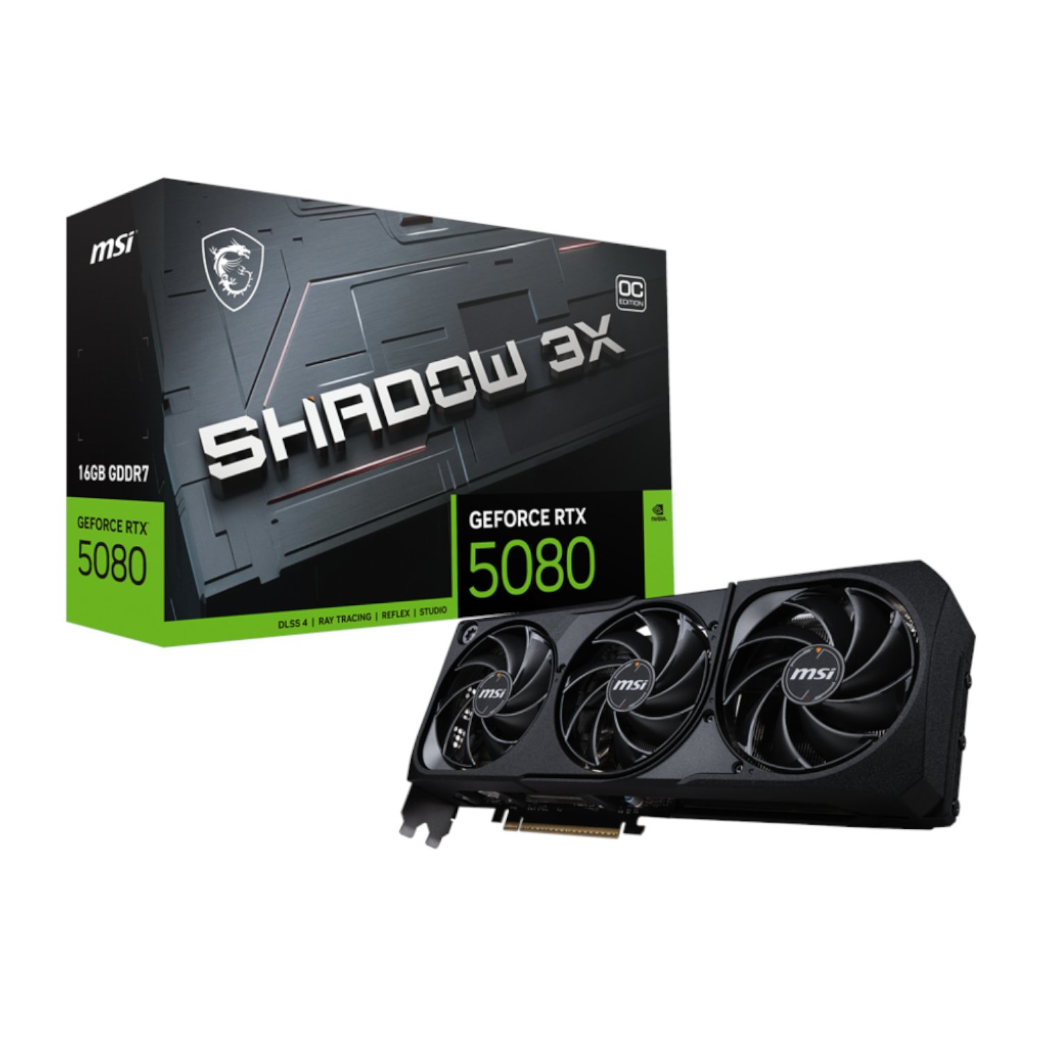 101120256911dfbd67719.jpeg MSI GeForce RTX 5080 SHADOW 3X OC 16GB GDDR7 Graphics Card - Image 1
