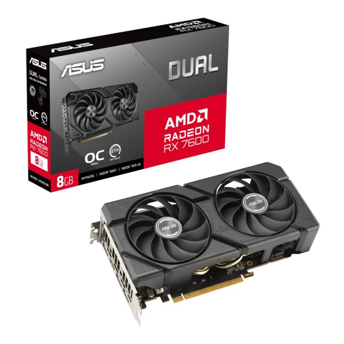 ASUS Dual Radeon RX 7600 EVO OC Edition 8GB GDDR6 Graphics Card - Image 2