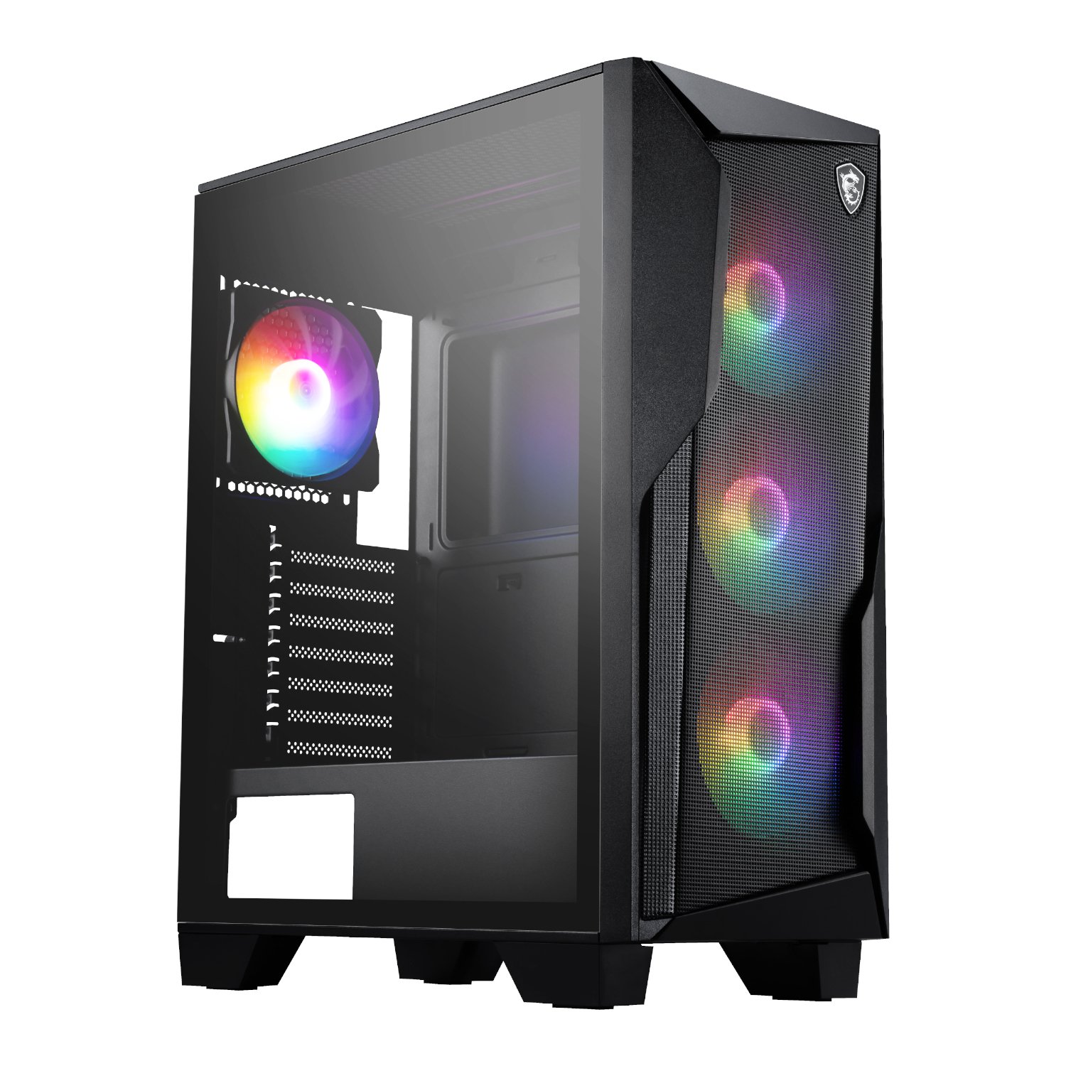 101120256911e028d633a.jpeg MSI MAG FORGE 130A Airflow ATX Gaming Chassis - Black - Image 1