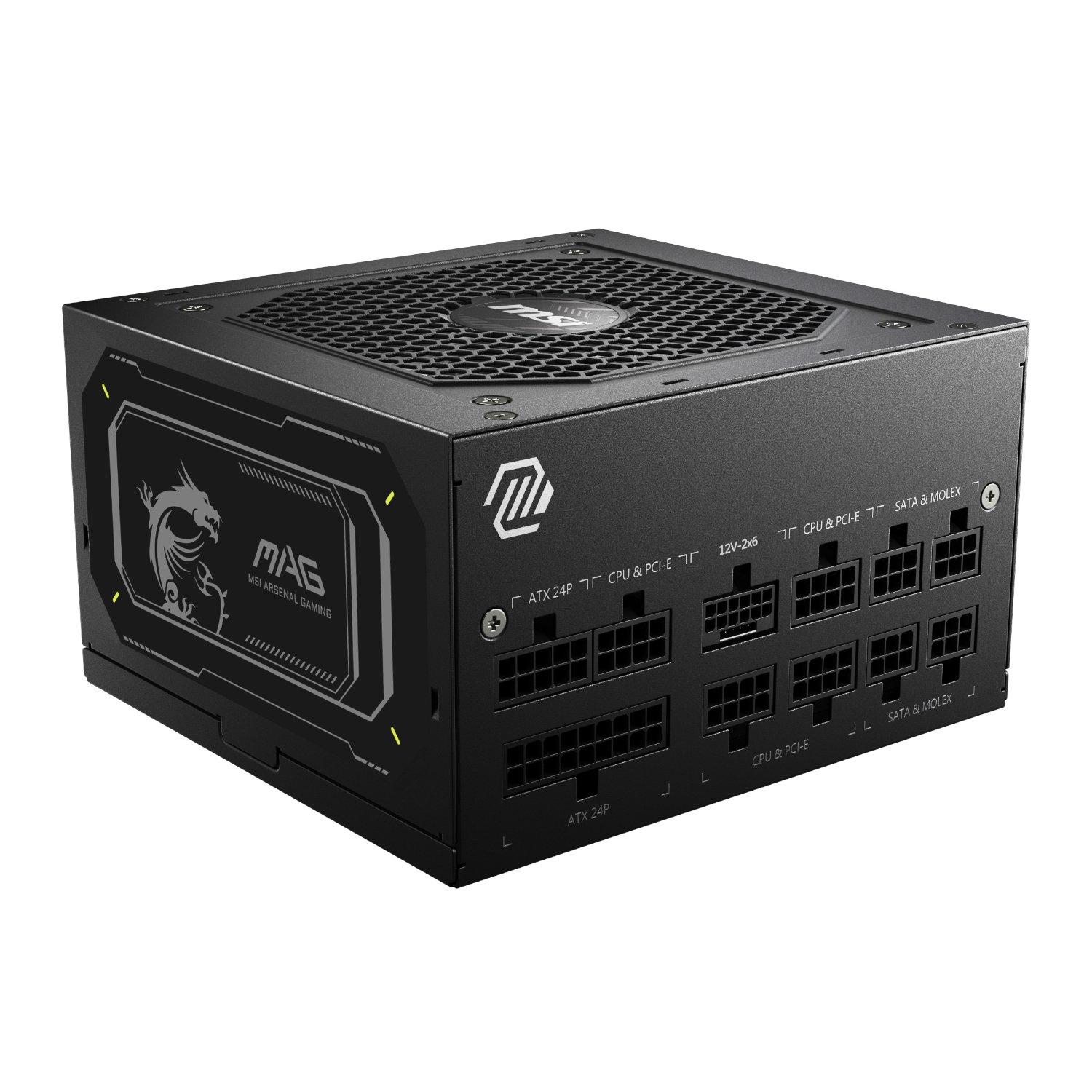 101120256911e02b26b81.jpeg MSI MAG A850GL PCIe5 ATX3.1 80 PLUS Gold Modular Power Supply - Image 1