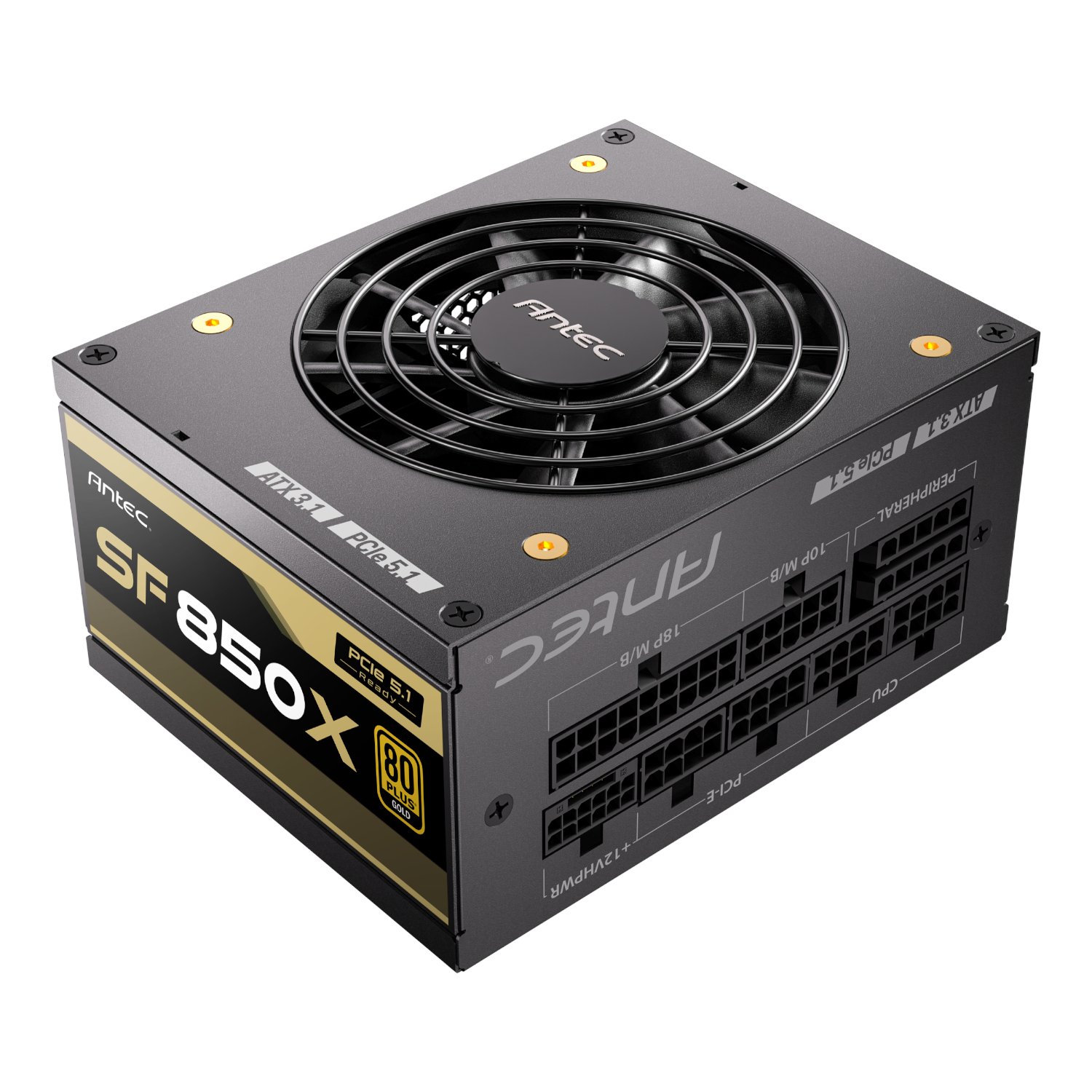 101120256911e05ab14e9.jpeg Antec SF850X 80PLUS Gold PCIe 5.1 ATX3.1 Modular Power Supply - Image 1