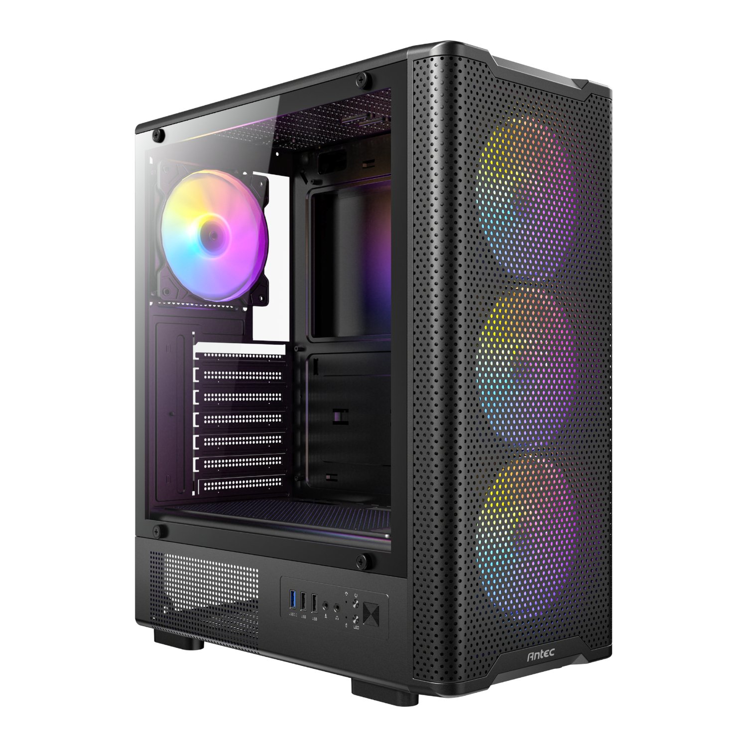 101120256911e06356da4.jpeg Antec VX310 ARGB ATX Gaming Chassis - Image 1