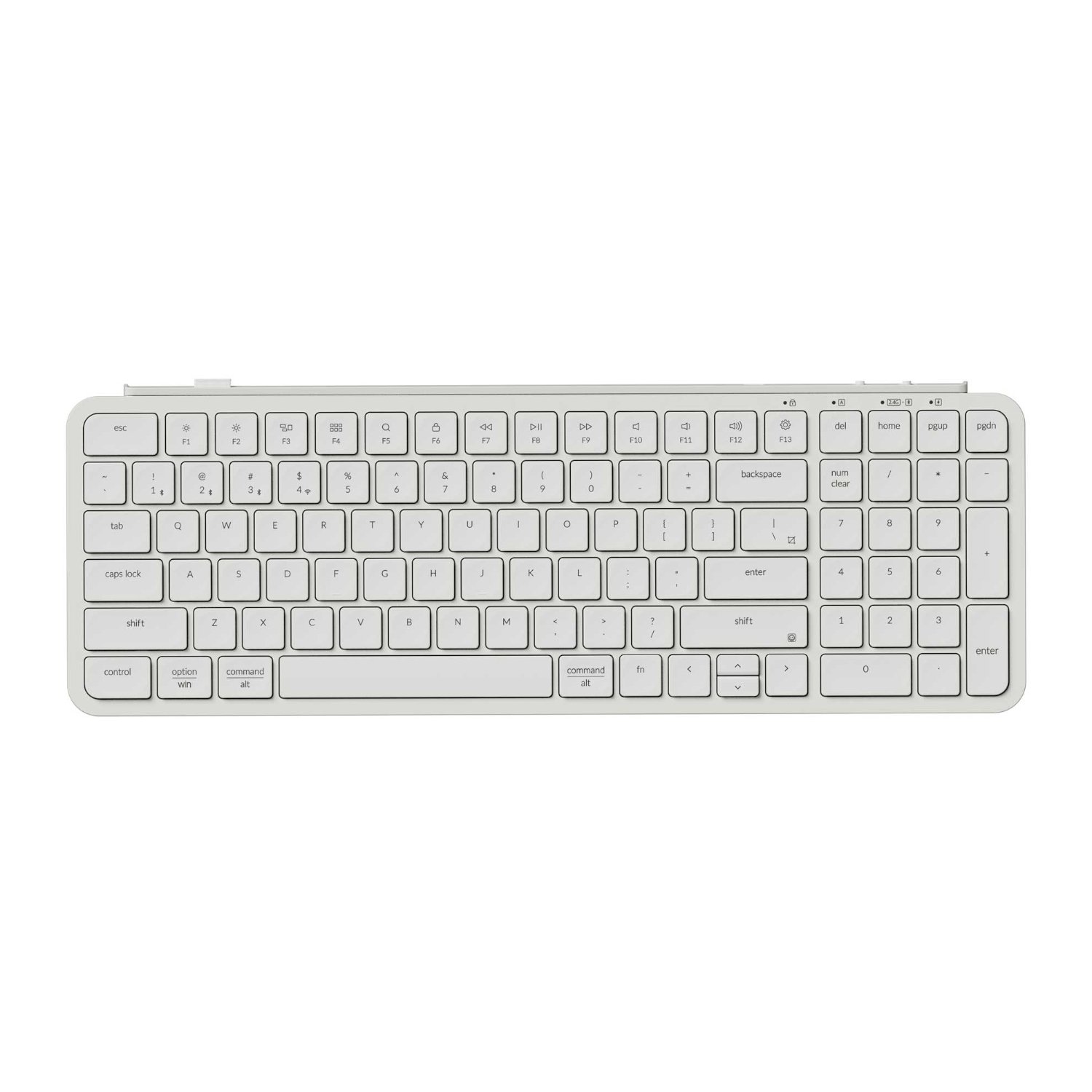 101120256911e08e62693.jpeg Keychron B2 Pro Ultra-Slim 96% Wireless Keyboard - Ivory White - Image 1