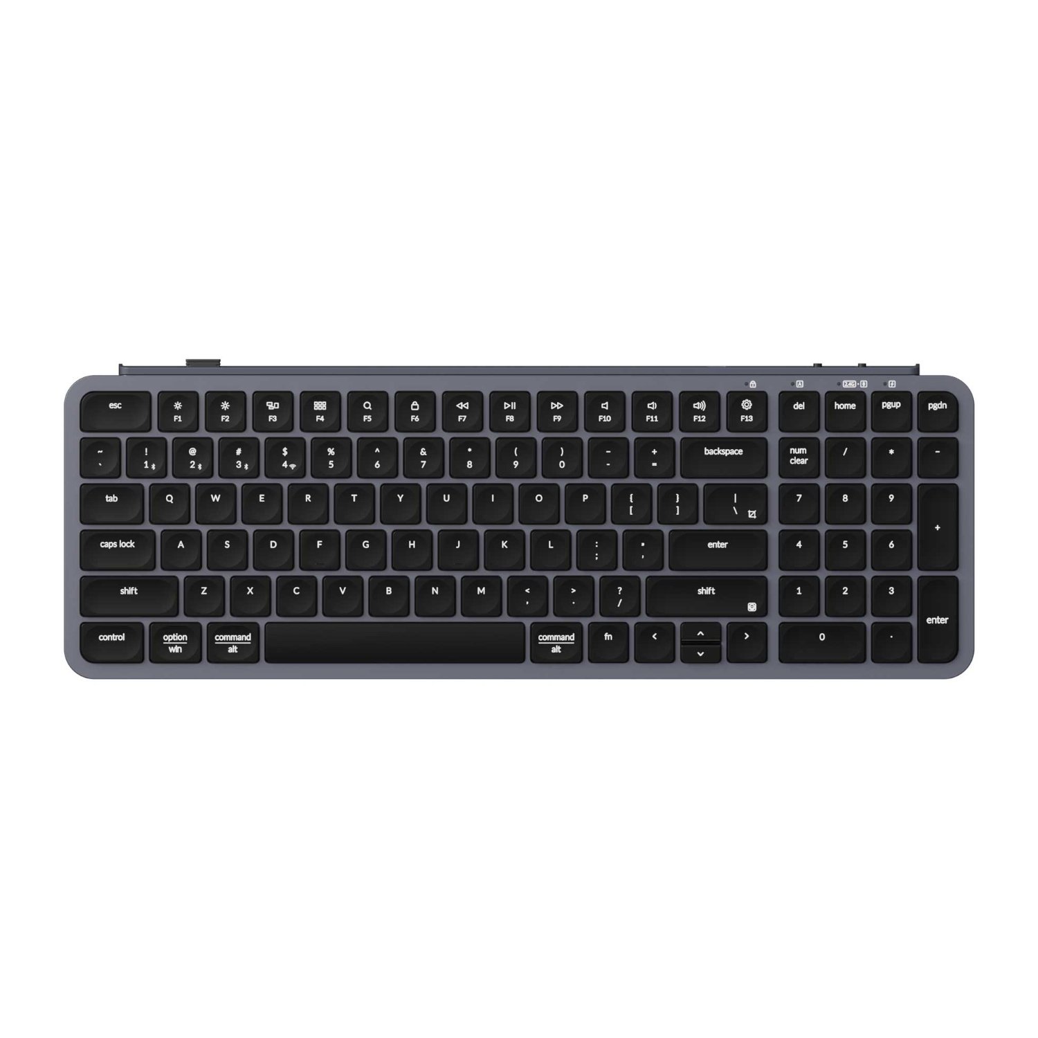 101120256911e09075310.jpeg Keychron B2 Pro Ultra-Slim 96% Wireless Keyboard - Space Gray - Image 1