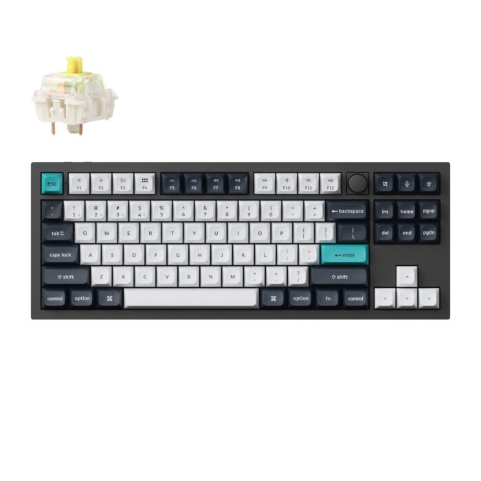 Keychron Q3 Max QMK/VIA 80% Wireless Custom Mechanical Keyboard (Banana Switch) - Carbon Black - Image 2