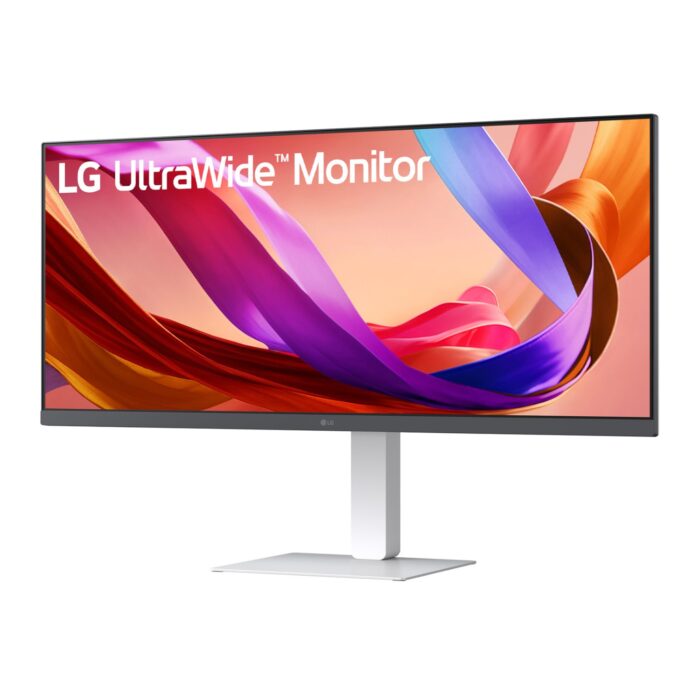 LG UltraWide 34" FHD IPS White Monitor 100Hz USB-C incl Speaker - Image 2