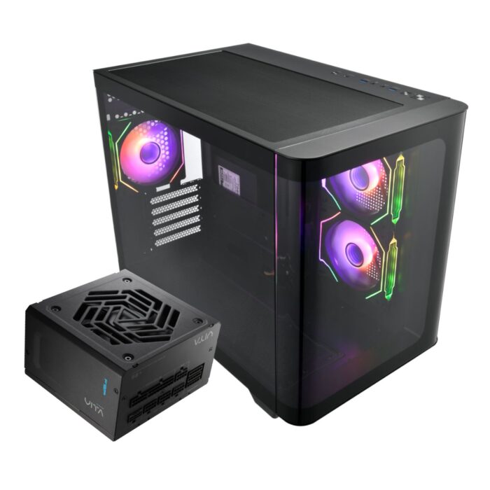 FSP S380 M-ATX ARGB Gaming Chassis and VITA GM 750W Power Supply Bundle - Image 2