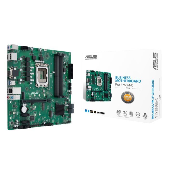 ASUS PRO B760M C CSM LGA 1700 M-ATX Motherboard - Image 2