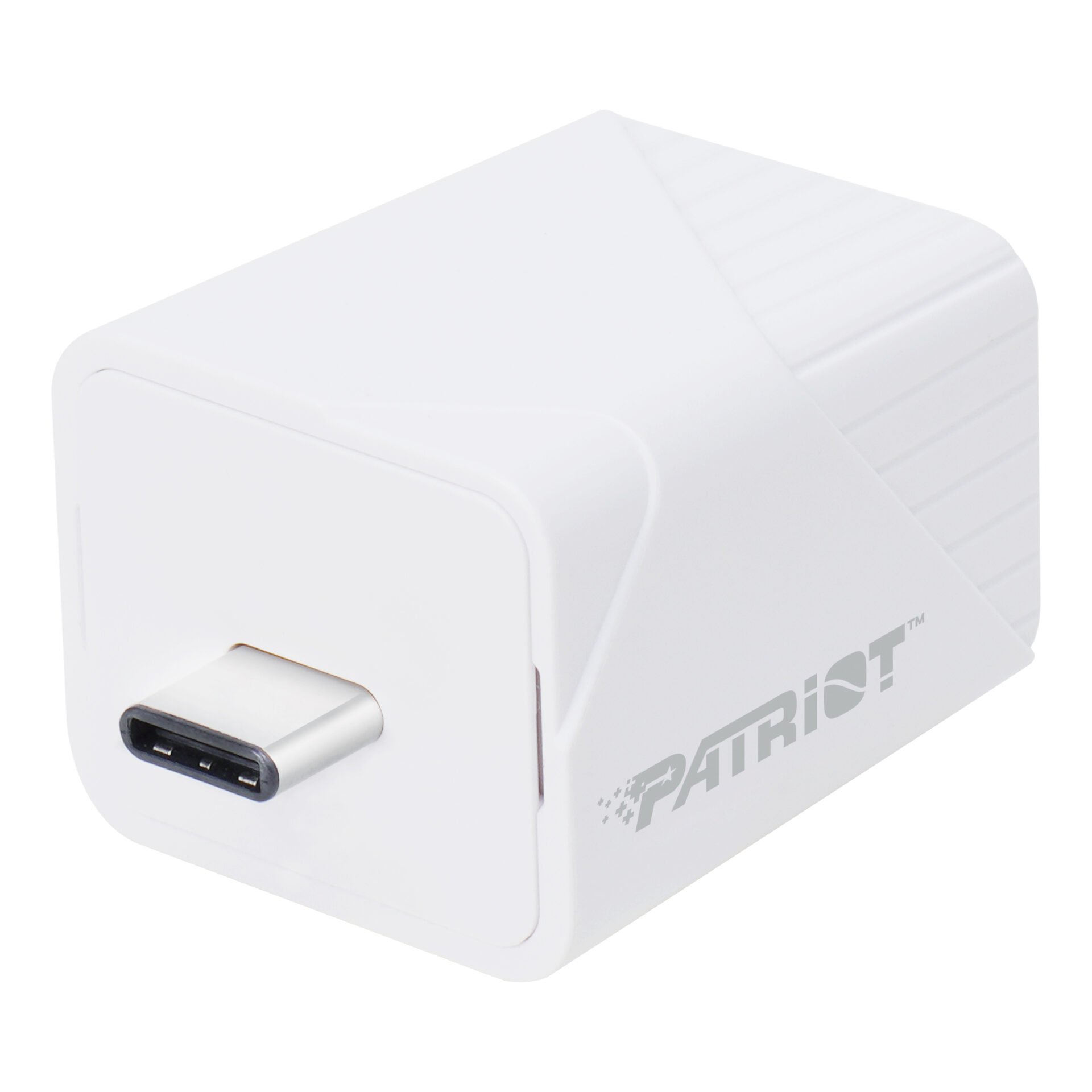 101120256911e14cca13c.jpeg Patriot iLuxe Cube 256GB Type-C Smart Backup Solution - White - Image 1