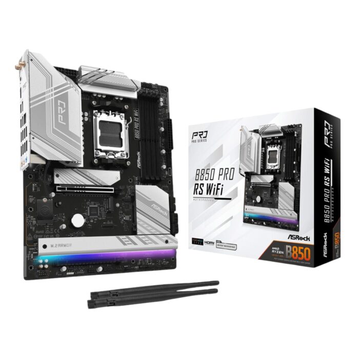 ASRock B850 Pro RS Wi-Fi ATX Motherboard (AMD AM5, DDR5, PCIe 5.0) - Image 2