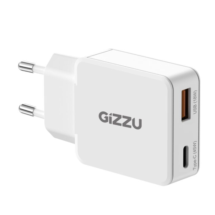 Gizzu 2-Port 45W GaN Wall Charger - Image 2