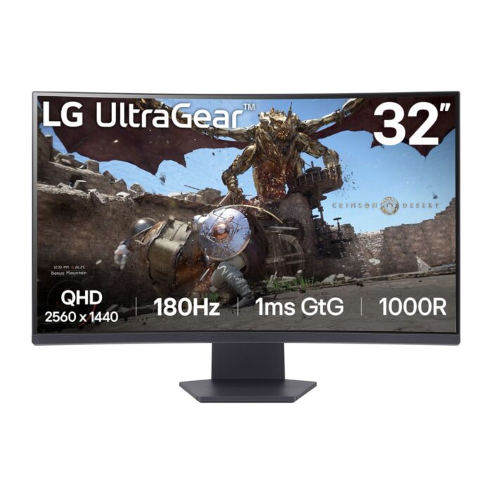 LG UltraGear 32" QHD VA Curved Gaming 180Hz 1ms - Image 2