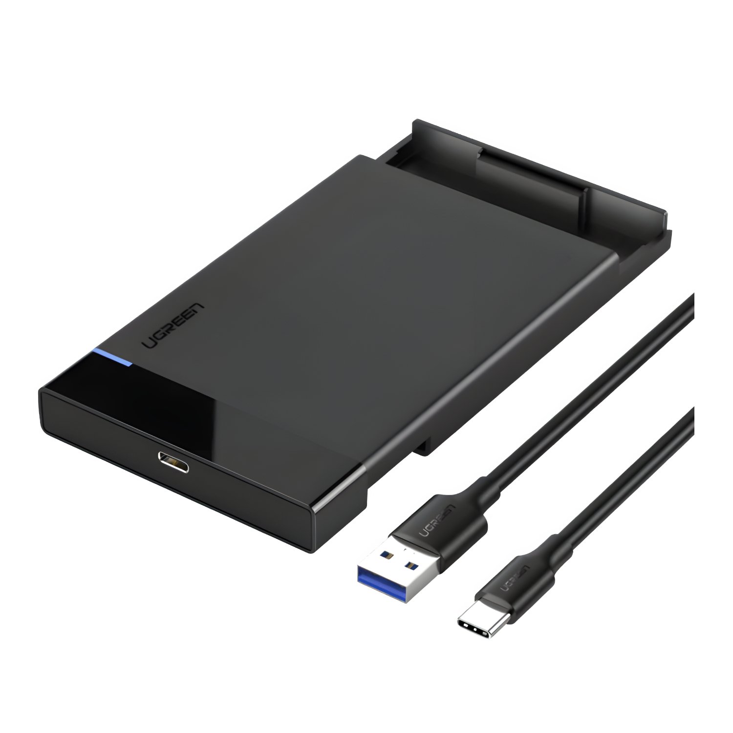101120256911e1bf39ccb.jpeg UGREEN USB Type-C 2.5" SATA III External Hard Drive Enclosure - Image 1