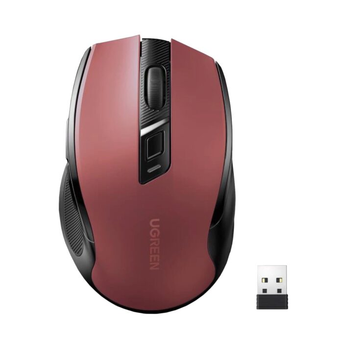 UGreen MU006 2.4GHz Wireless Optical Mouse - Red - Image 2