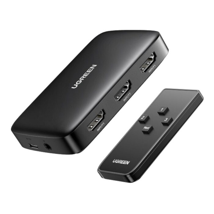 UGreen CM332 3-in-1 HDMI 1.4 Switch 4K - Image 2