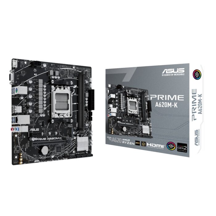 ASUS Prime A620M-K AM5 DDR5 M-ATX Motherboard - Image 2