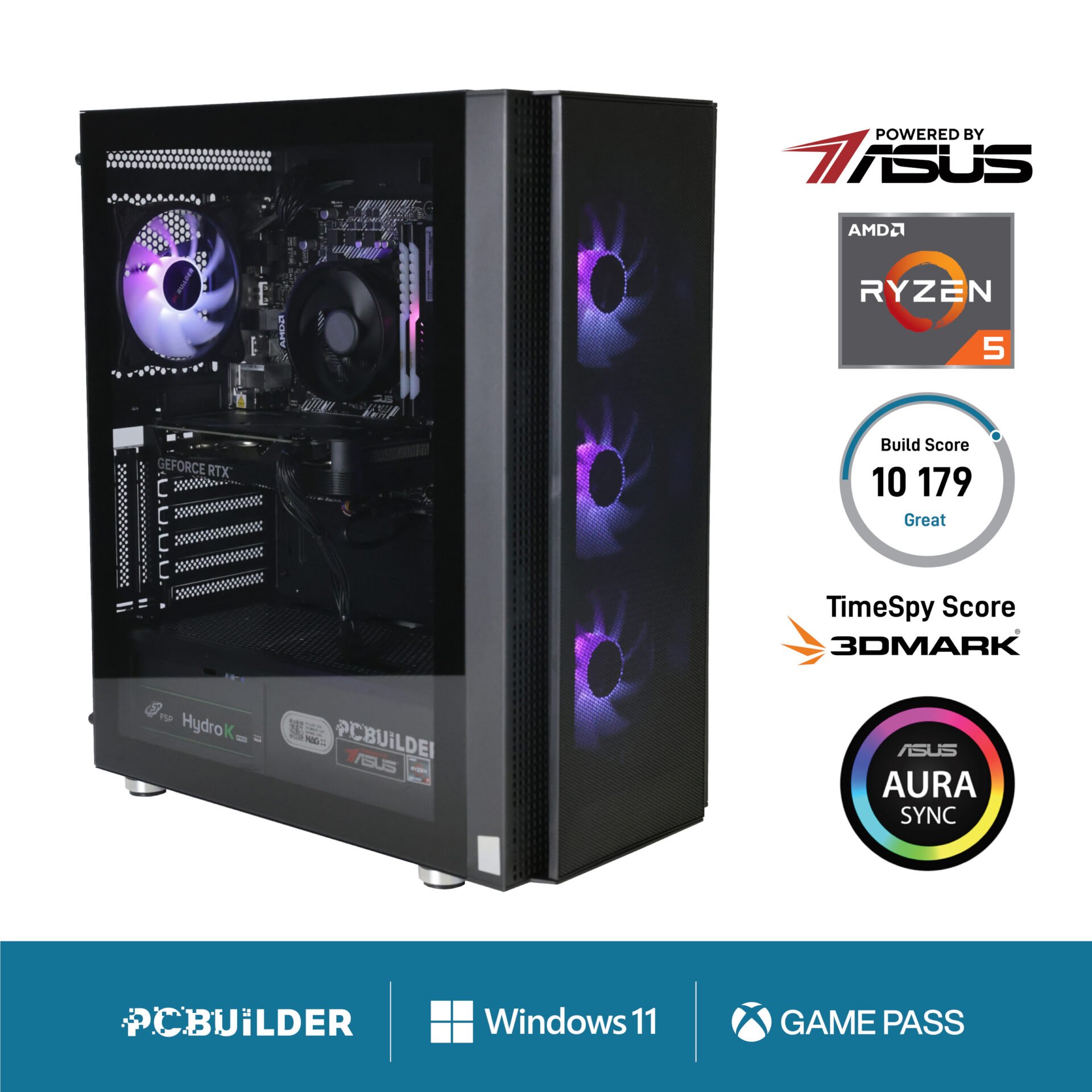 101120256911e21dc0121.jpeg PCBuilder Ryzen 5 5600X TITAN Windows 11 Gaming PC - Image 1