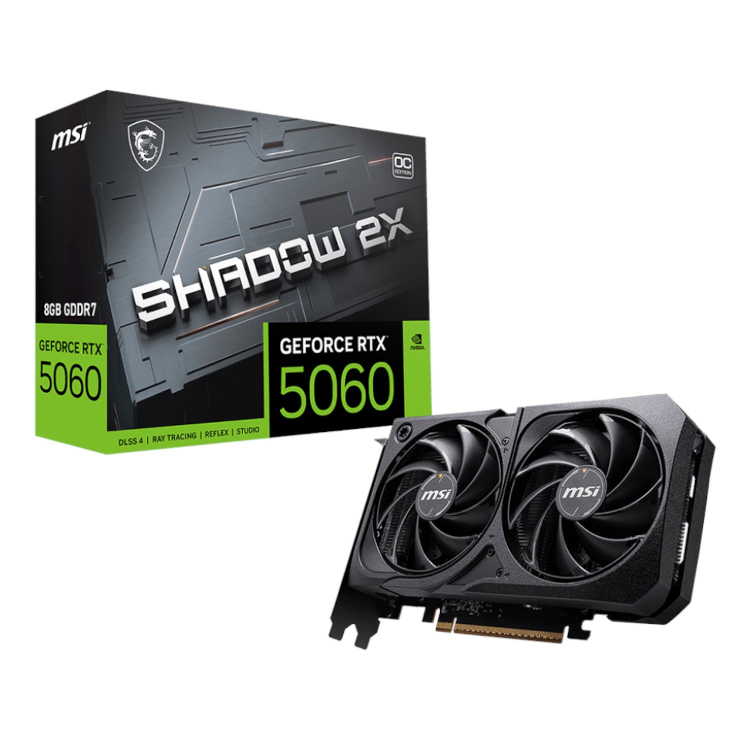 101120256911e22653a17.jpeg MSI GeForce RTX 5060 SHADOW 2X OC 8GB Graphics Card - Image 1