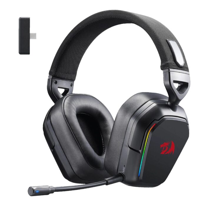 Redragon H868 RGB Wireless Gaming Headset - Black - Image 2