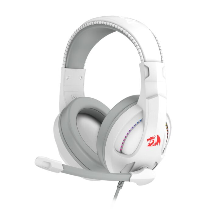 Redragon H211 CRONUS Surround Sound RGB Wired Gaming Headset – White - Image 2