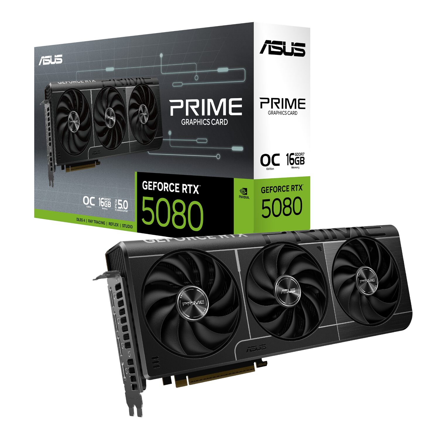 101120256911e28199f82.jpeg ASUS PRIME GeForce RTX 5080 16GB OC Edition GDDR7 Graphics Card - Image 1