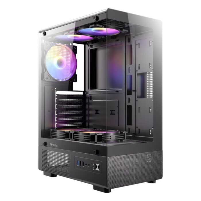 Antec VCX200 RGB Elite ATX Mid-Tower Gaming Chassis - Black - Image 2