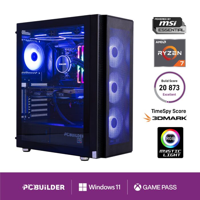 PCBuilder Ryzen 7 9700X TACTICIAN Windows 11 Gaming PC - Image 2
