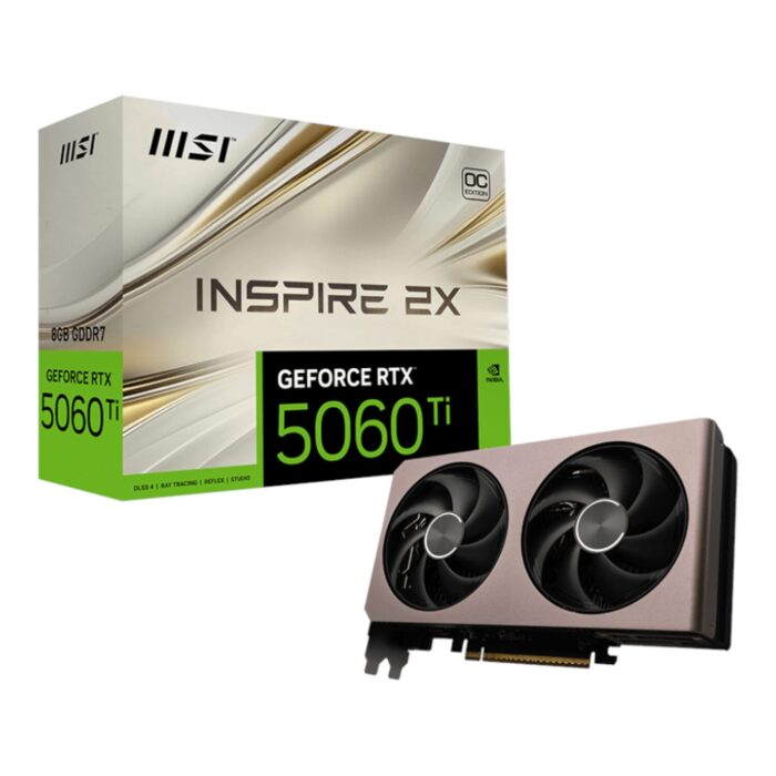 MSI GeForce RTX 5060 Ti 8GB INSPIRE 2X OC Graphics Card - Image 2