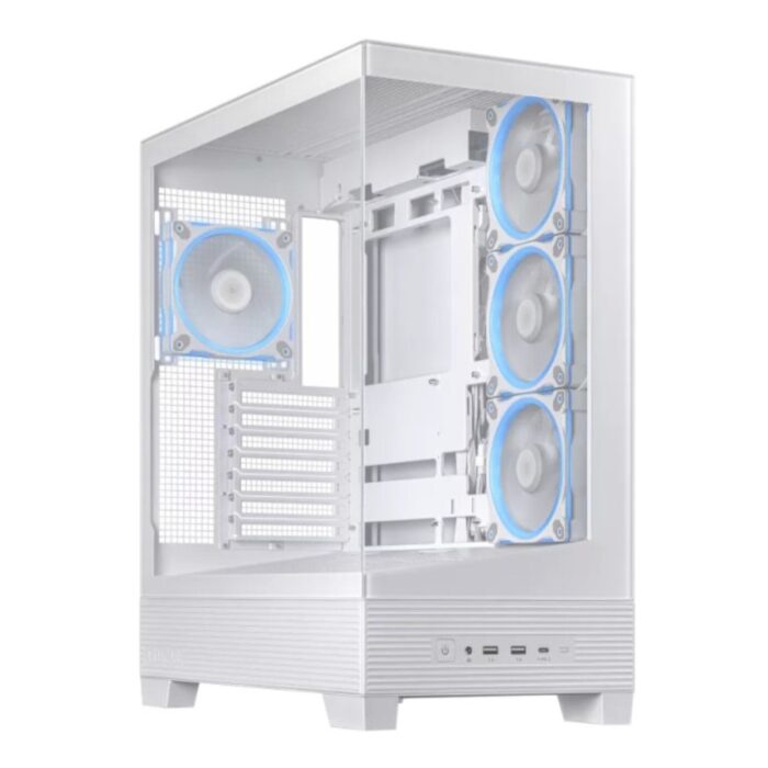 Asus A31 PLUS Mid Tower ATX Chassis - White - Image 2