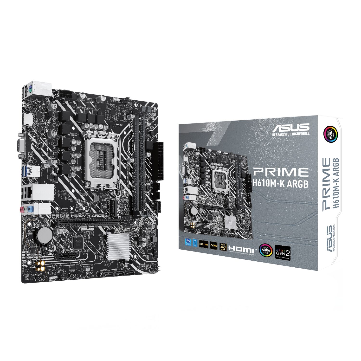 101120256911e31145b35.jpeg Asus PRIME H610M-R DDR5 LGA1700 Micro-ATX Motherboard - Image 1