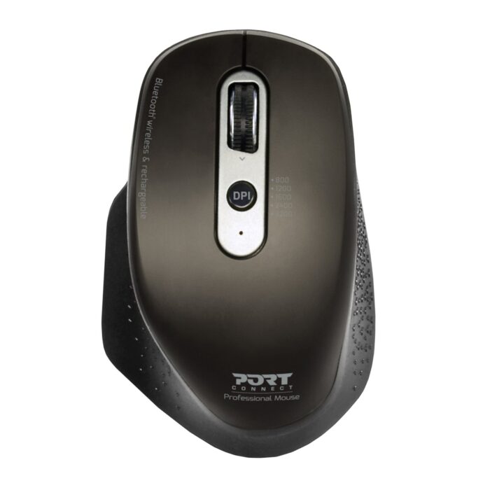 Port Connect Bluetooth Wireless and Rechargeable Executive Mouse - Black - Image 2