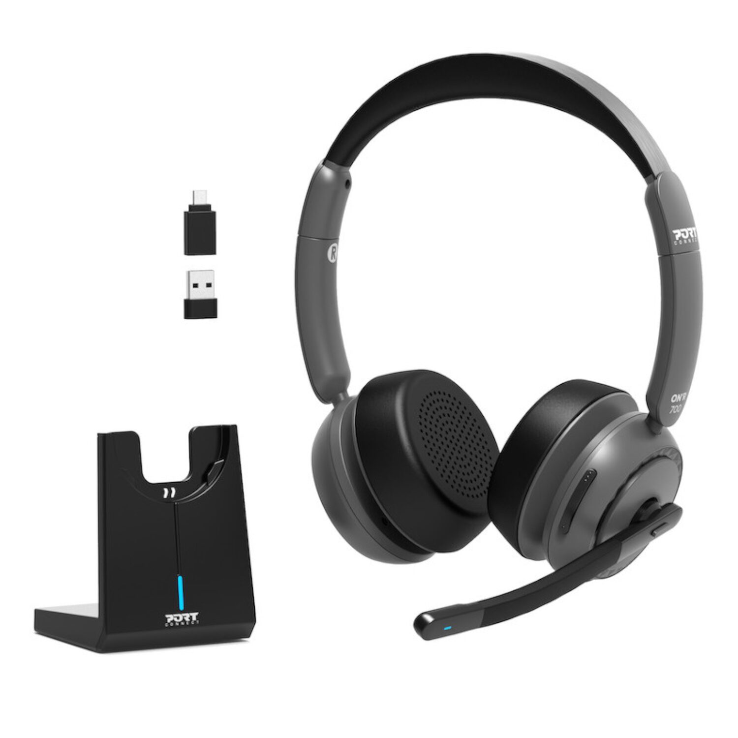 101120256911e34e31bb3.jpeg Port Connect ON’R 700 Bluetooth Wireless Headset with Noise Cancellation - Image 1