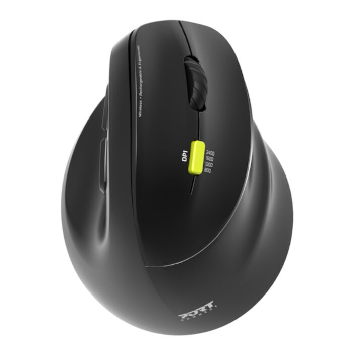 Port Connect Ergo Shape Bluetooth Rechargeable Mouse - Image 2
