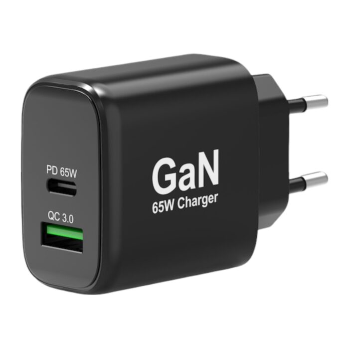 Port Connect 65W GaN Type-C and USB-A Fast Charger - Image 2