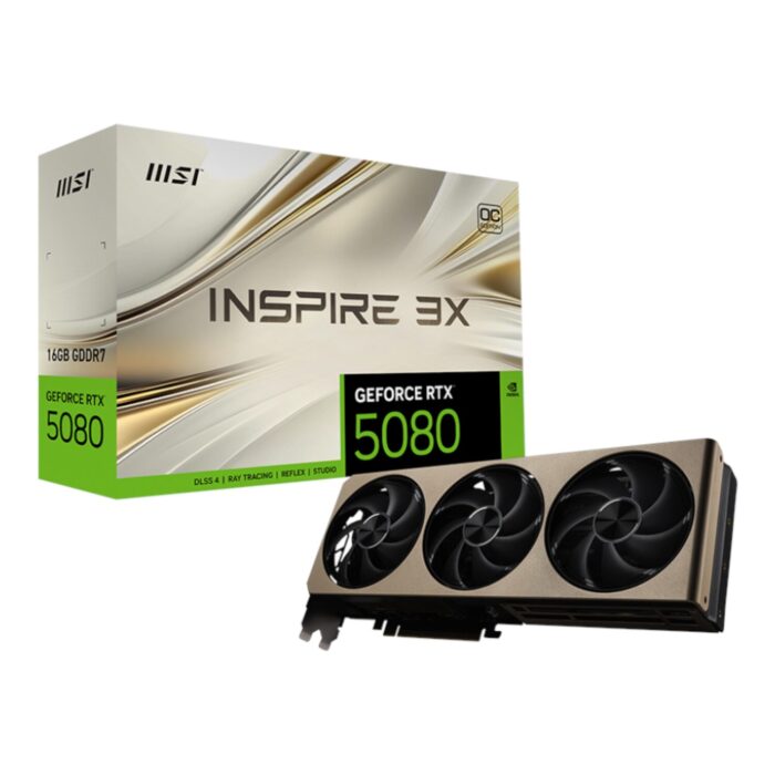 MSI GeForce RTX 5080 16GB INSPIRE 3X OC Graphics Card - Image 2