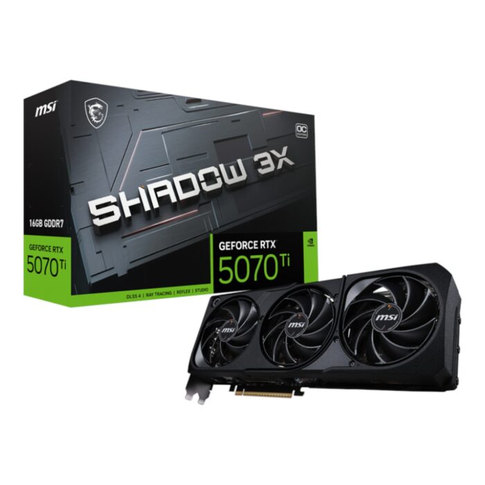 MSI GeForce RTX 5070 Ti 16GB GDDR7 SHADOW 3X OC Graphics Card - Image 2