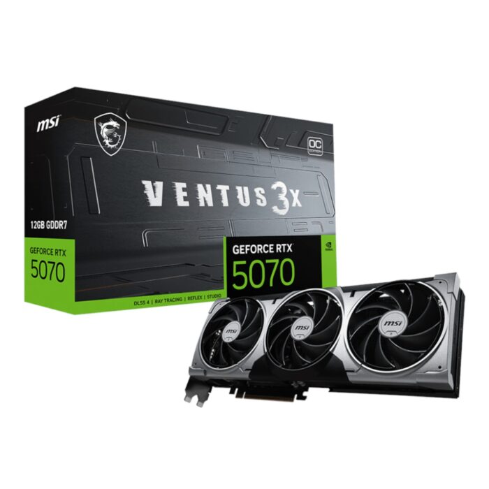 MSI GeForce RTX 5070 12GB VENTUS 3X OC Graphics Card - PCIe 5.0 - Image 2
