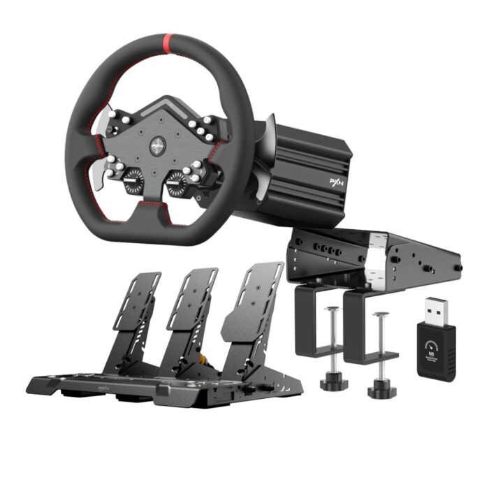PXN V12 Lite Sim Racing Steering Wheel Bundle - Image 2