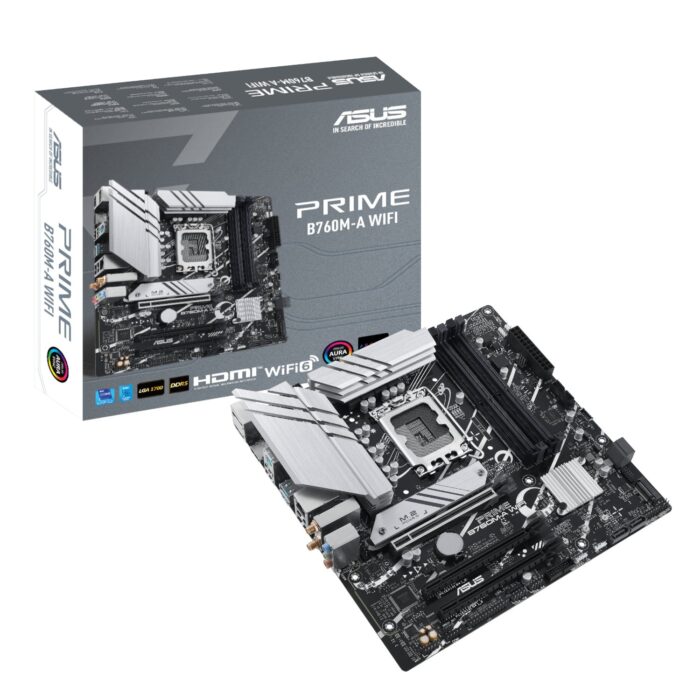Asus PRIME B760M-A WIFI Intel LGA1700 M-ATX Motherboard - Image 2